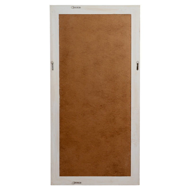 Back of the mirror with hanging brackets