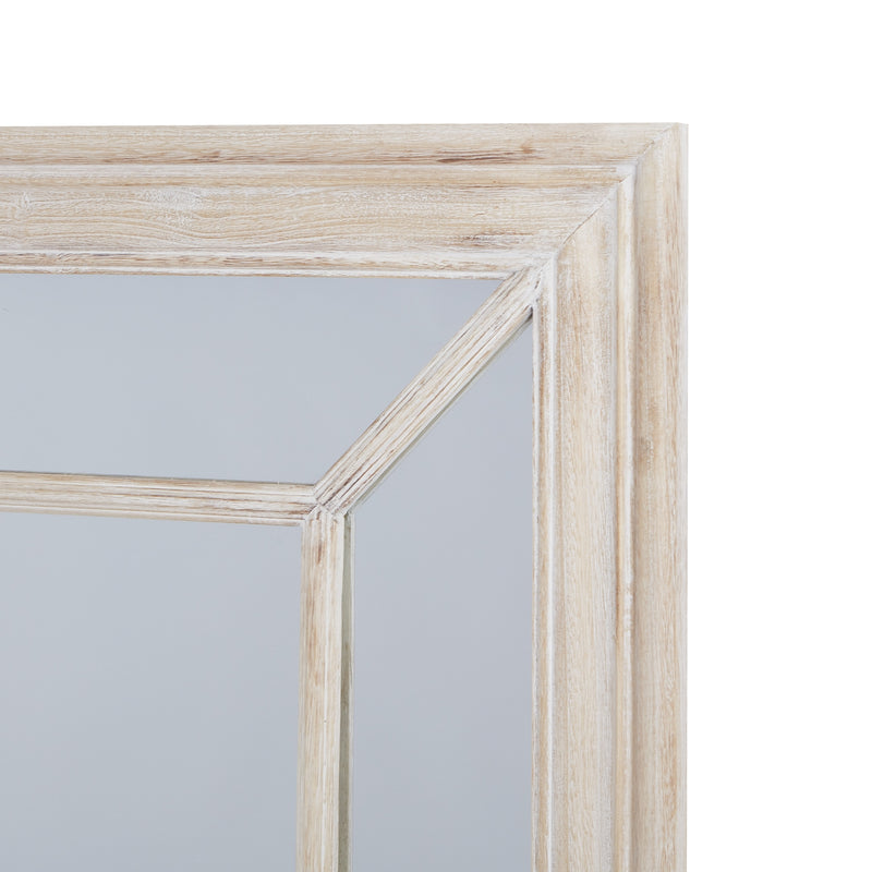 Corner of the distressed washed wood frame
