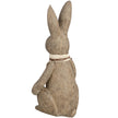 Winter bunny rabbit ornament, side view