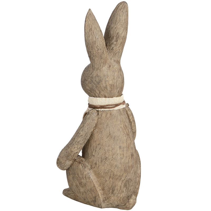 Winter bunny rabbit ornament, side view