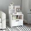 White bedside table – image 2