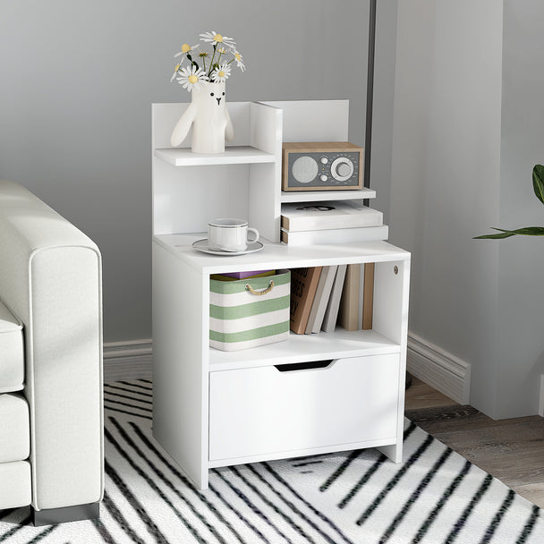 White bedside table – image 2