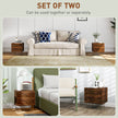 Hairpin leg bedside tables – image 4