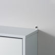 Grey double door mirror cabinet – image 10