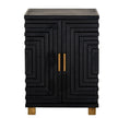 Lennox black cupboard from the front