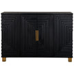 Lennox black sideboard from the front