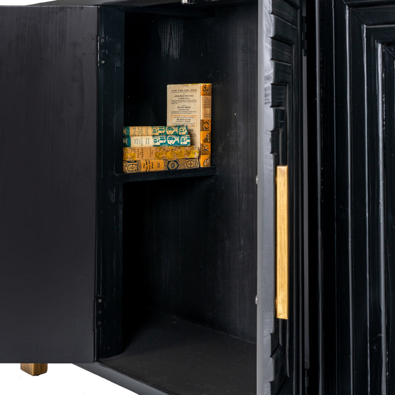 door open showing the inner shelf
