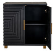 sideboard with one door open