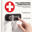 Lockable 3-tier medicine cabinet – image 4