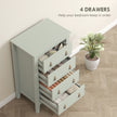 Green 4-drawer chest – image 4