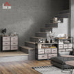 Rustic 6-drawer fabric chest – image 8