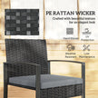 3-piece rattan bistro set – image 5