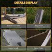 Outsunny 3.25m Wooden Hammock Stand Universal Fit Garden Picnic Camp Accessories, Grey – view 5