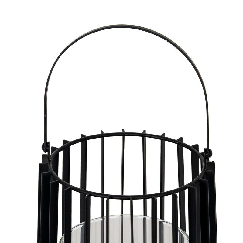 Close-up of the arched handle and top of the lantern