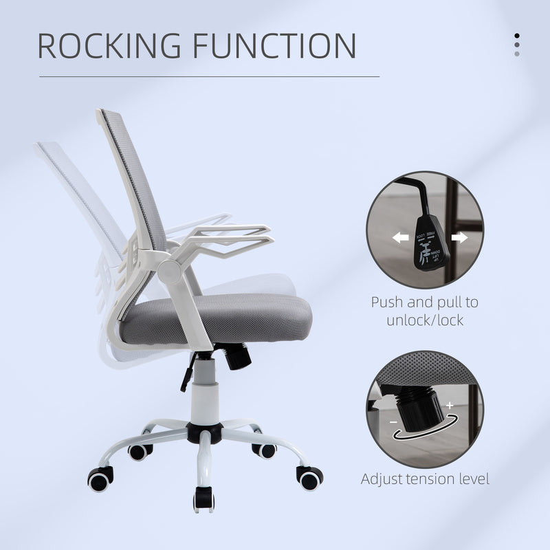 Mesh office chair with flip-up armrests – image 5