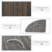 Corner bamboo laundry basket – image 6