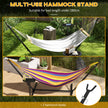Outsunny 9.4ft Hammock Stand with Side Tray Stand, Steel Frame Hammock Net Stand, for String-style, Brazilian-style – view 5