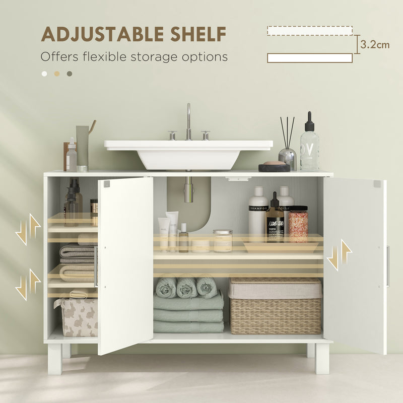 90 cm cream under sink cabinet – image 5