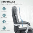 HOMCOM Six-Point Office Massage Chair, with Heat - Grey – view 5