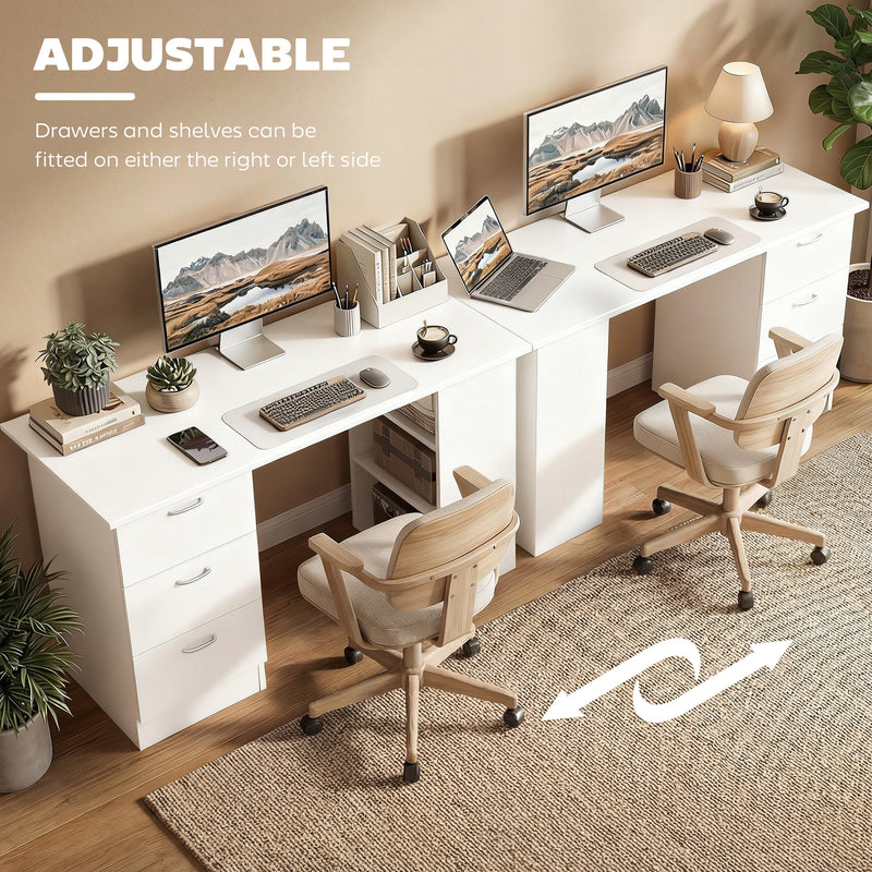 120 cm desk with drawers and shelves – image 6