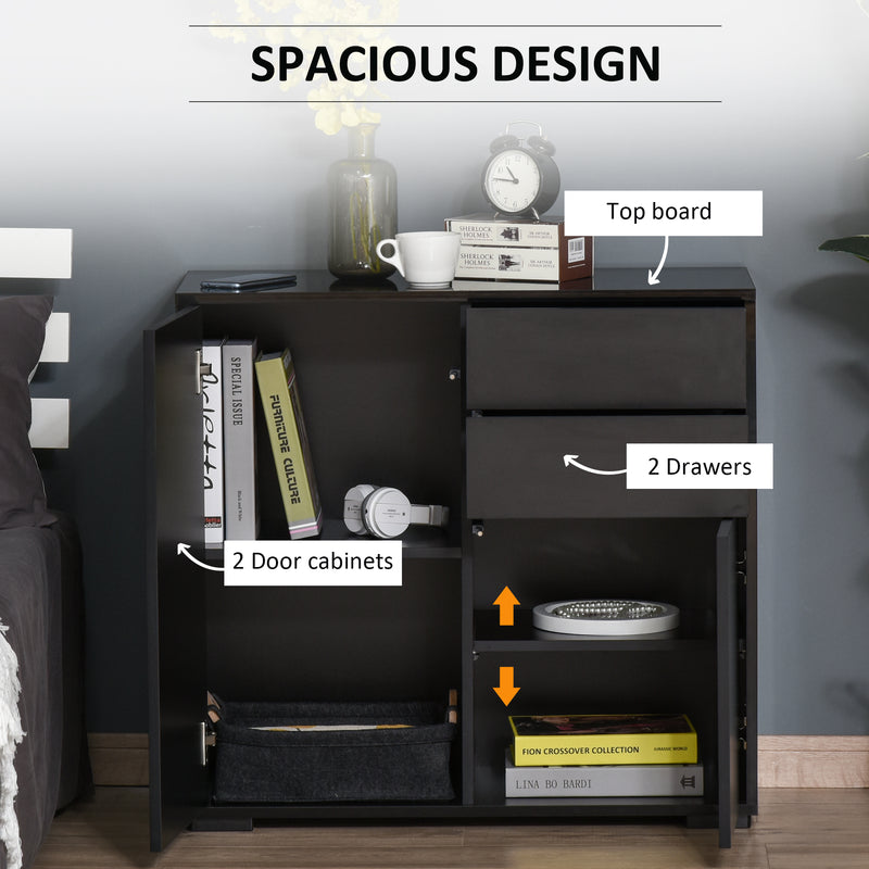 Black push-open sideboard – image 5