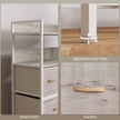 White & natural 7-drawer storage unit – image 7