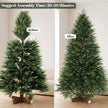 6ft Christmas tree with PE tips and fir wood base – image 7