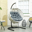Geometric hanging egg chair – image 2