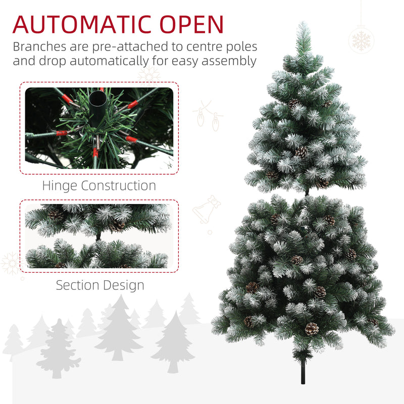 5ft snow-dipped pine Christmas tree – image 7