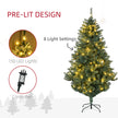 6ft pre-lit decorated Christmas tree – image 5