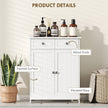 White 2-drawer bathroom cabinet – image 6