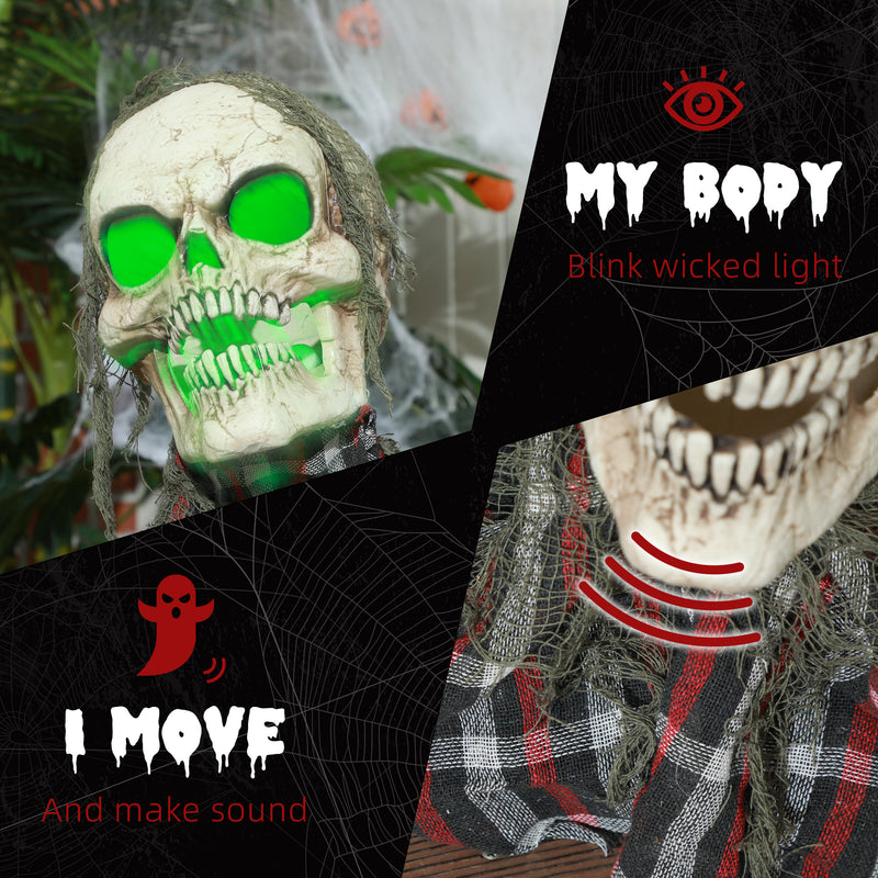 Animated Groundbreaker Skeleton with Glowing Head & Sound – image 5 of 9