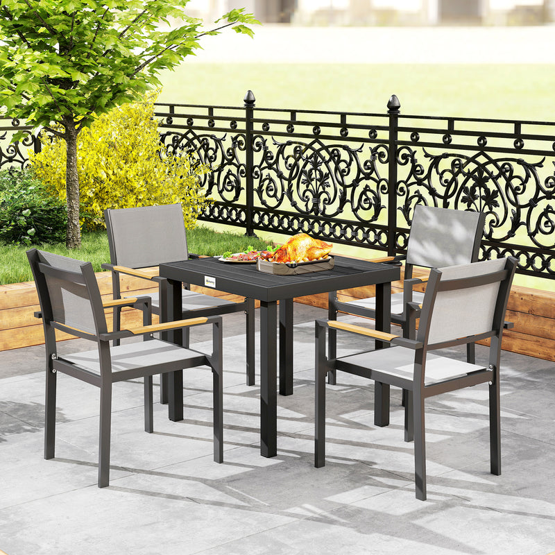 Square black garden table – image 9