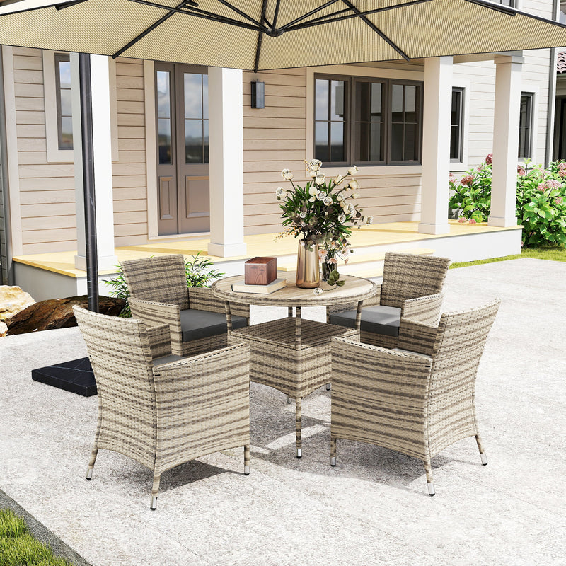 Rattan garden dining set – image 10