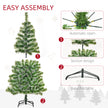 HOMCOM 5FT Indoor Christmas Tree Artificial Decoration Xmas Gift with Metal Stand Branch Tips – view 6