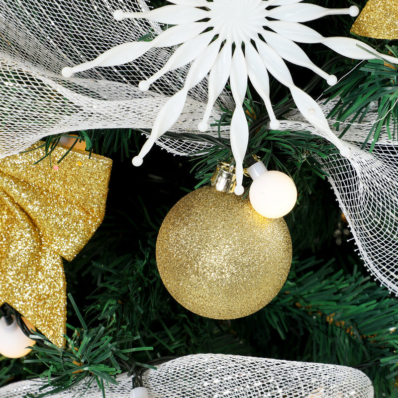 5ft pre-lit gold decorated Christmas tree – image 9