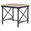 Madison square table with stone-look top