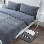 2-Pack Large Underbed Storage Organizers with Viewing Window