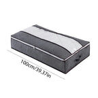 2-Pack Large Underbed Storage Organizers with Viewing Window