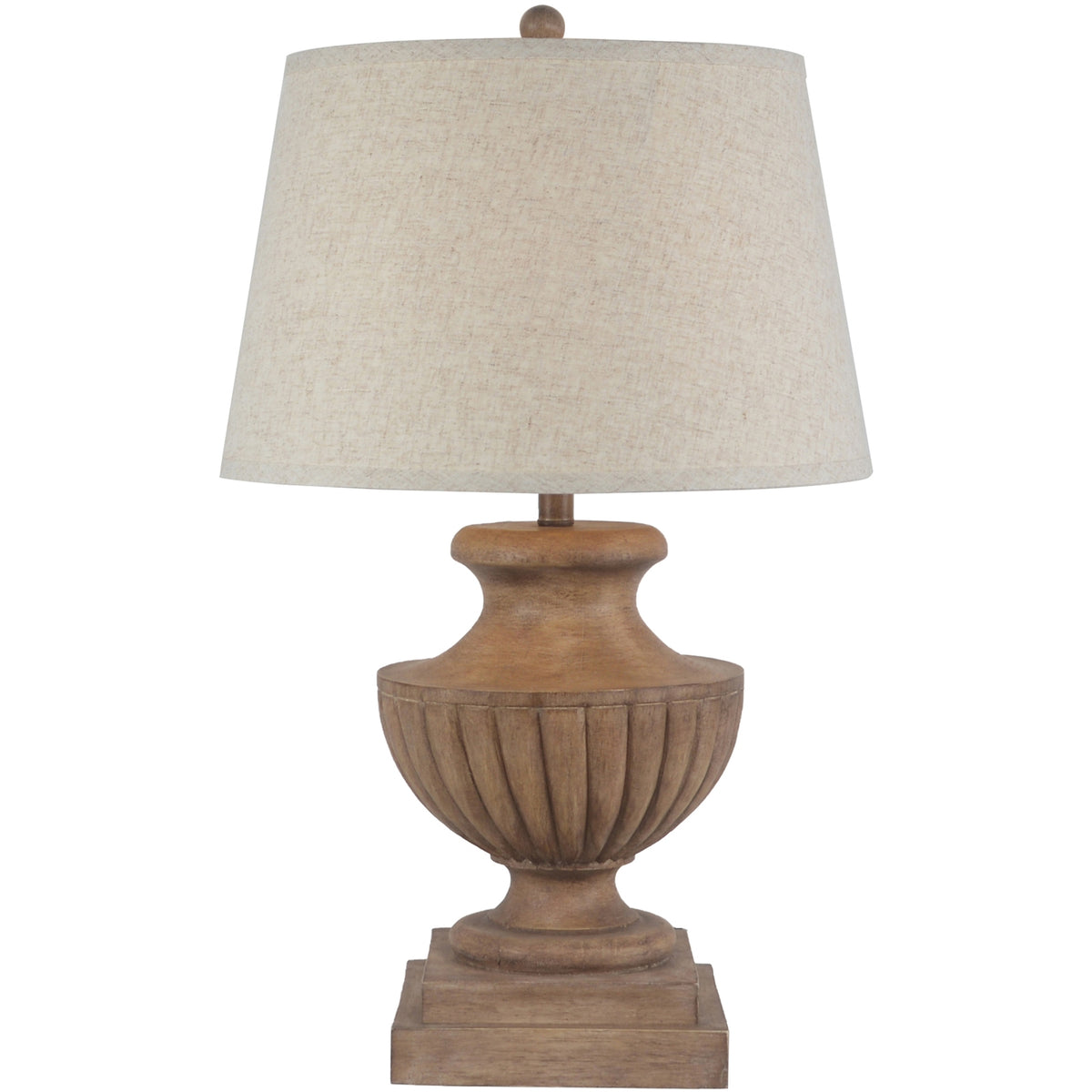 Marbelle Table Lamp with Edged Linen Shade – 67cm, product view