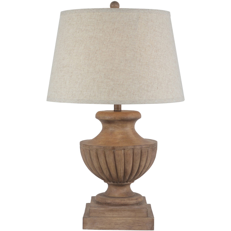Marbelle Table Lamp with Edged Linen Shade – 67cm, product view