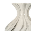 Close-up of the vase's waist and marble veining