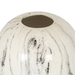 Top of the globe vase showing its small opening