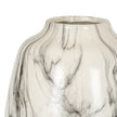 Close-up of the shoulder and marble veining