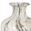 Close-up of the neck and marble veining