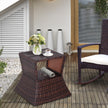 Rattan side table with parasol hole – image 2