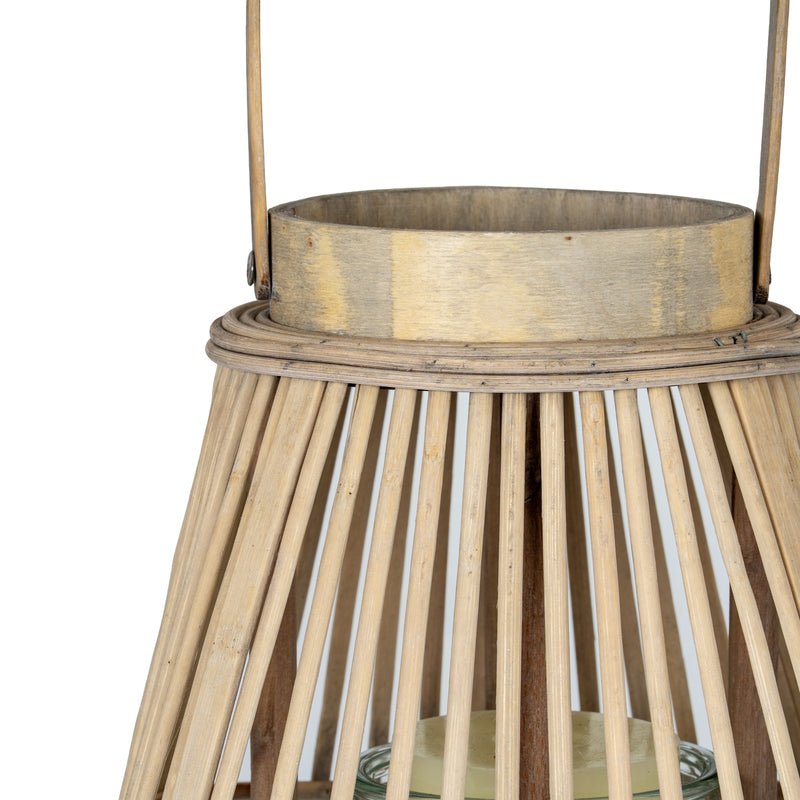 Close-up of the top band and wicker strands