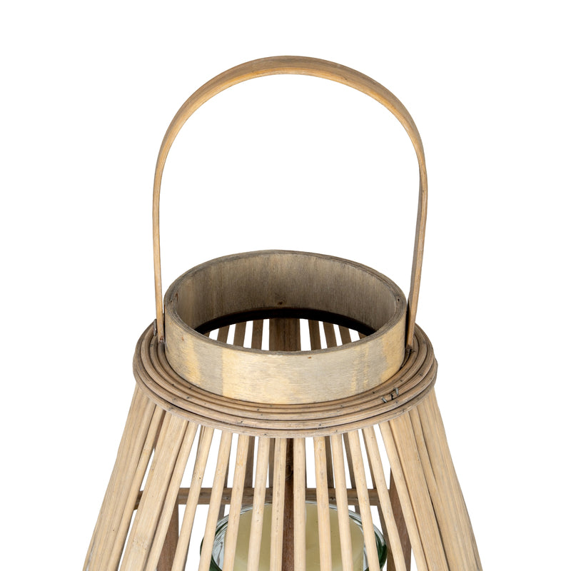 Close-up of the handle and top collar of the lantern