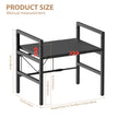Microwave rack product size illustration