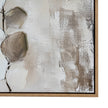 Close-up of the textured leaves and frame corner